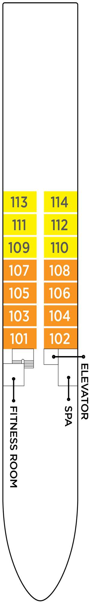 Deck plan for AmaVida