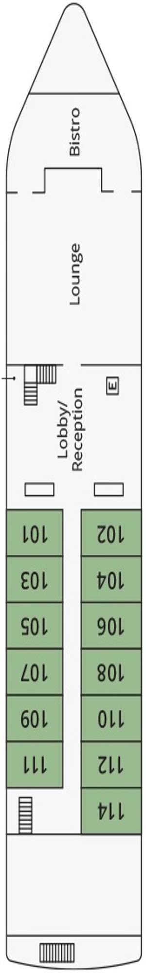 Deck plan for S.S Sphinx