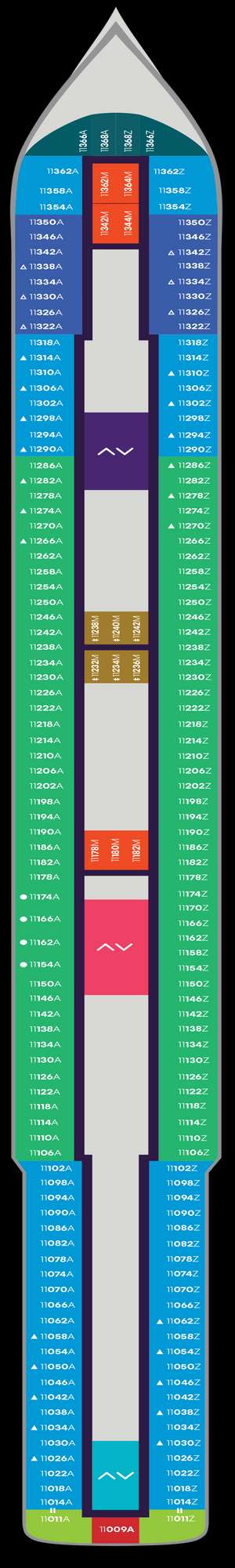 Deck plan for Valiant Lady