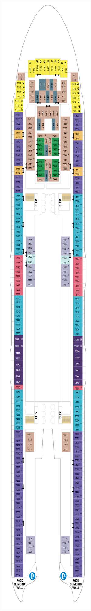 Deck plan for Wonder of the Seas