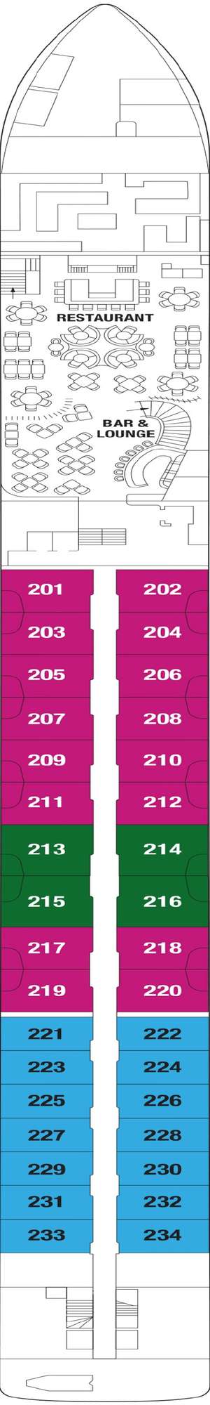 Deck plan for Celebrity Seeker