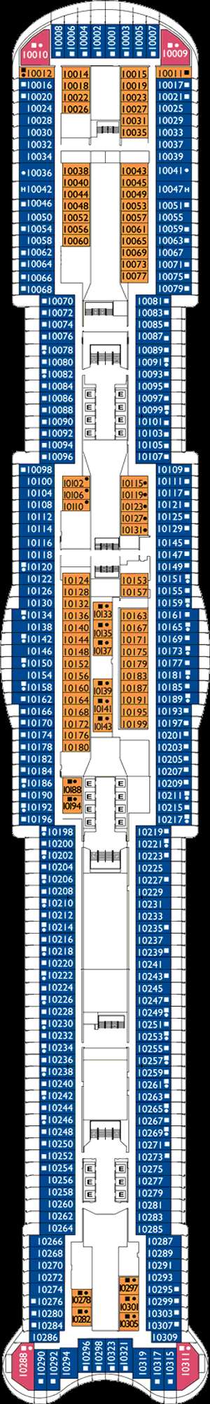 Deck plan for Costa Smeralda