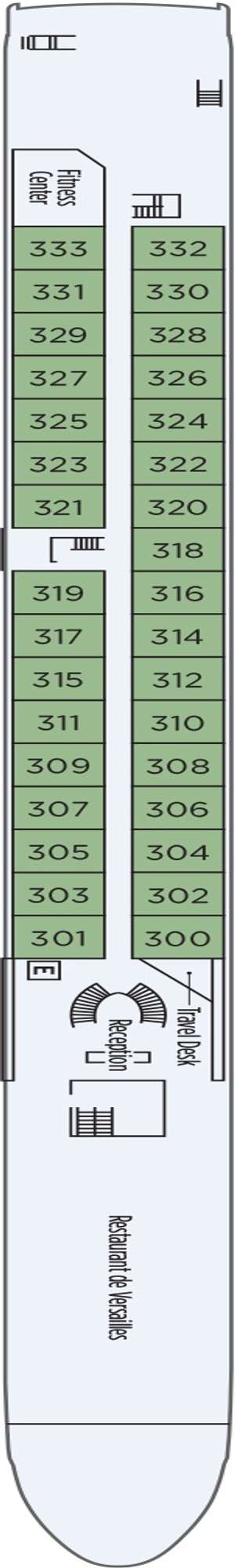 Deck plan for S.S. Antoinette
