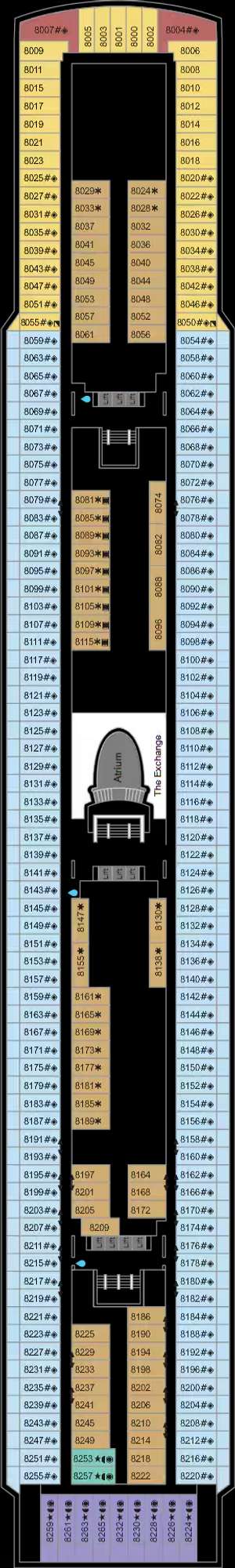 Deck plan for Marella Voyager