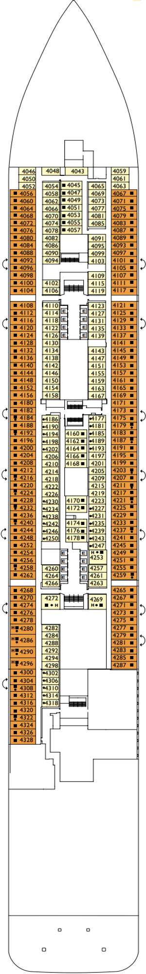 Deck plan for Costa Smeralda