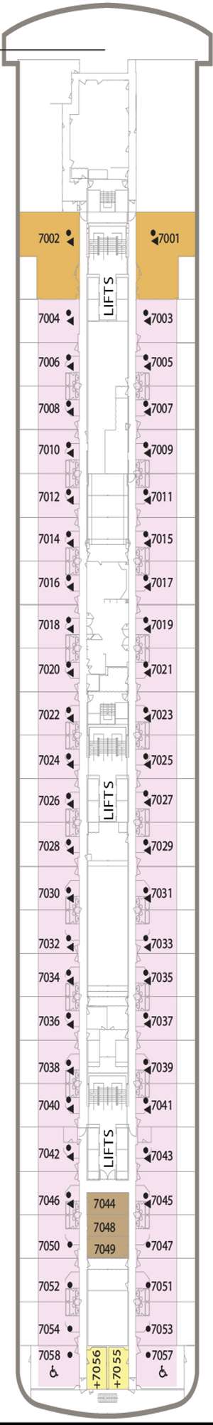 Deck plan for Bolette