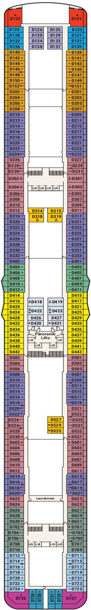 Deck plan for Regal Princess