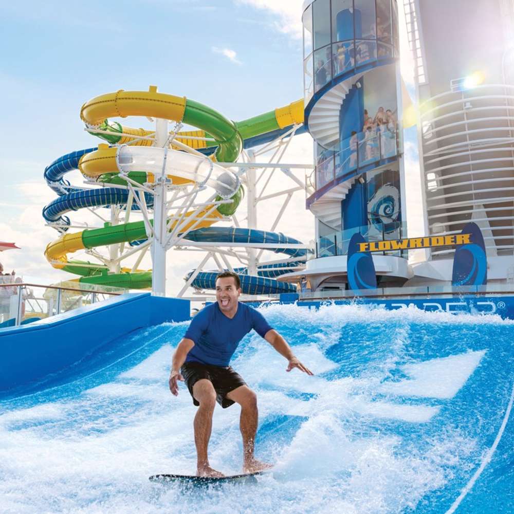 Explorer of the Seas FlowRider Surf Simulator