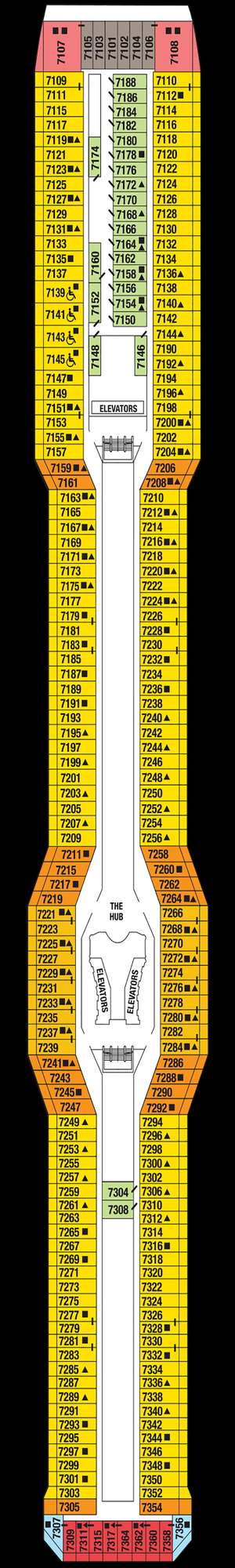 Deck plan for Celebrity Eclipse