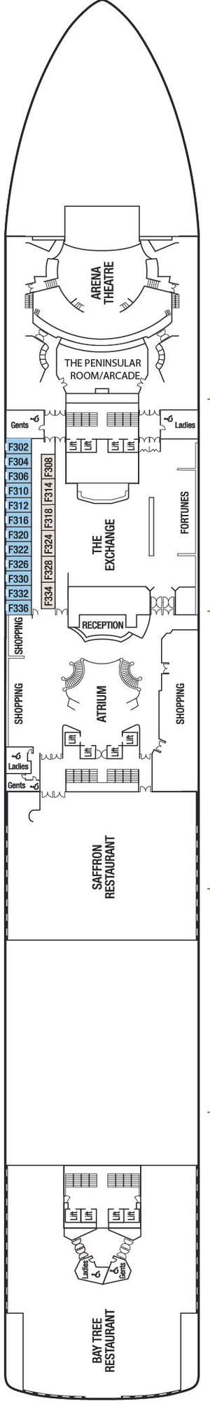 Deck plan for Ventura