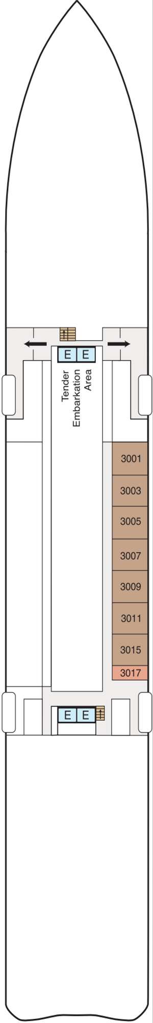 Deck plan for Oceania Aurelia