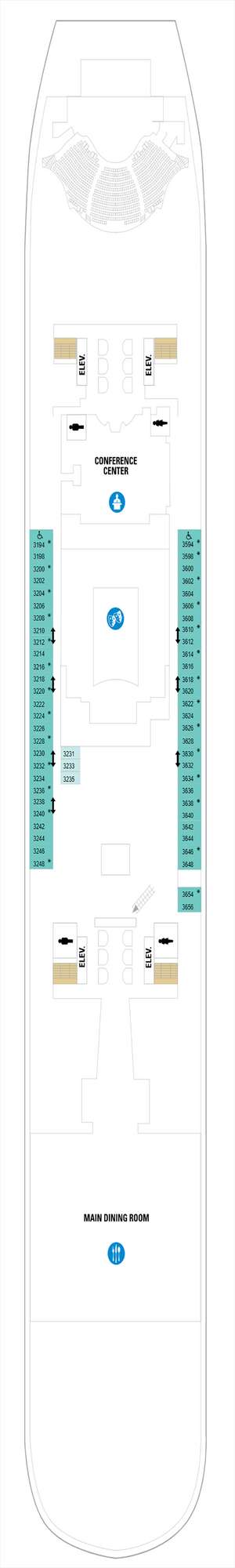 Deck plan for Wonder of the Seas