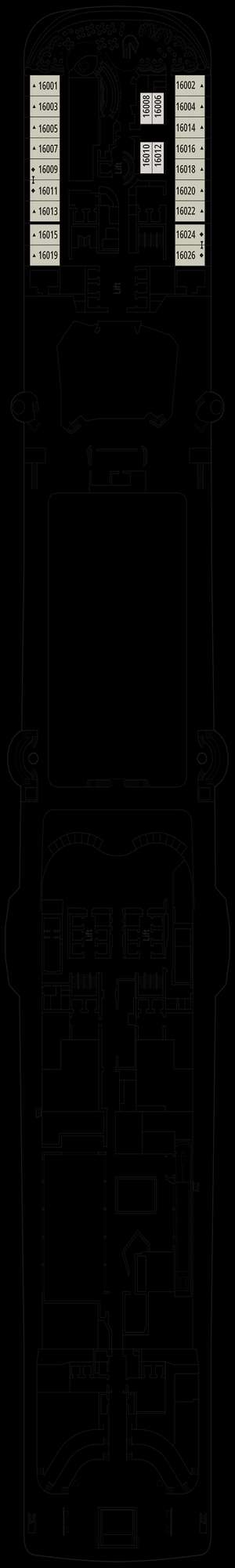 Deck plan for MSC Euribia