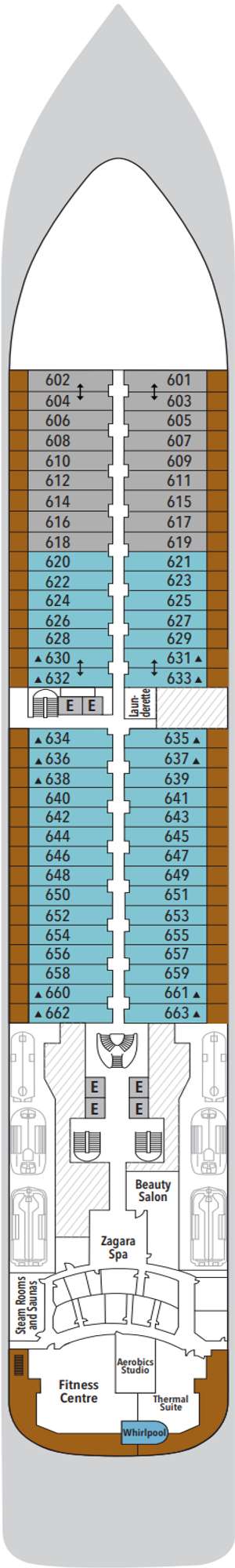 Deck plan for Silver Muse