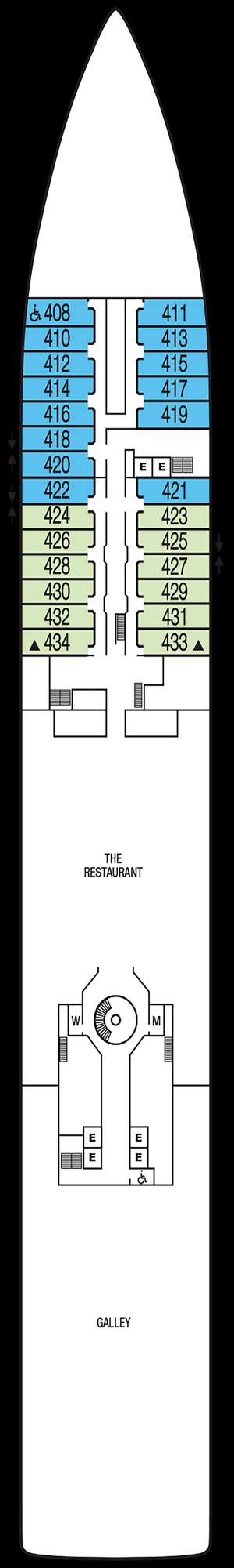 Deck plan for Seabourn Sojourn