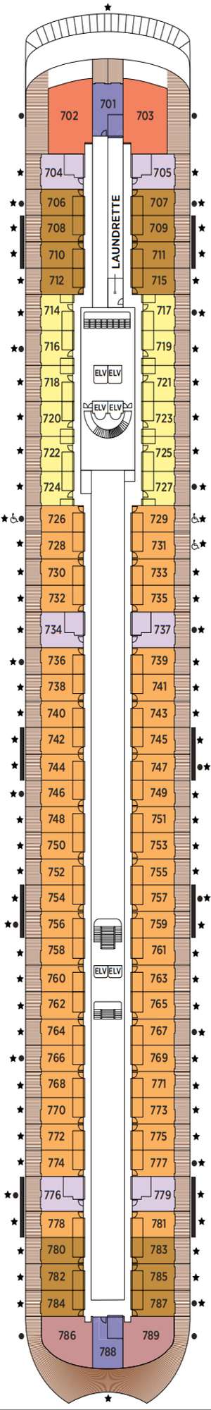 Deck plan for Regent Seven Seas Prestige