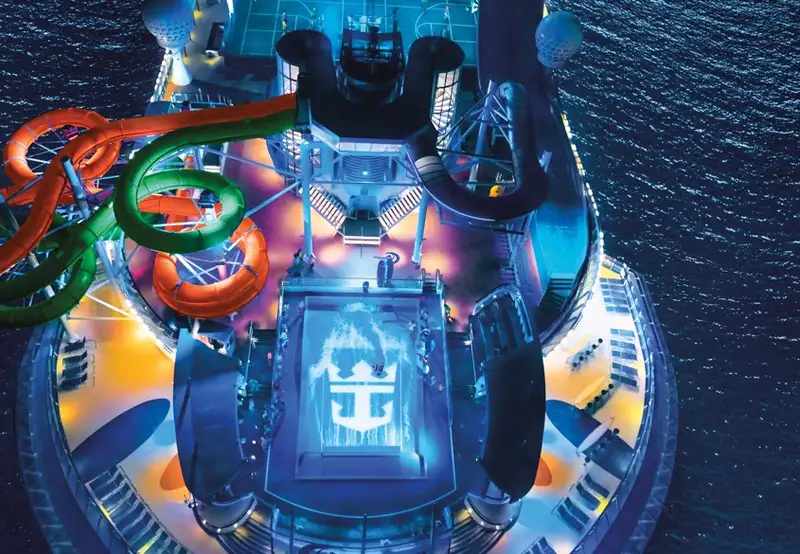 liberty of the seas at night