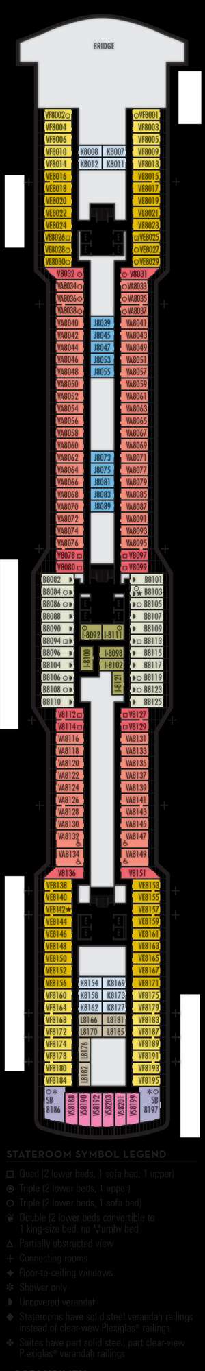 Deck plan for Rotterdam