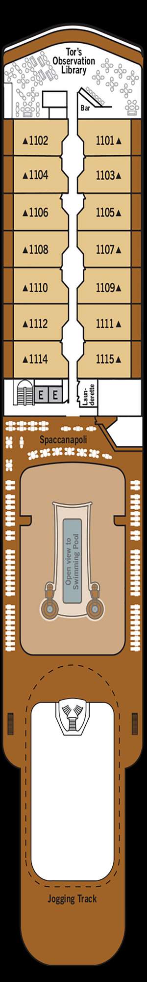 Deck plan for Silver Moon