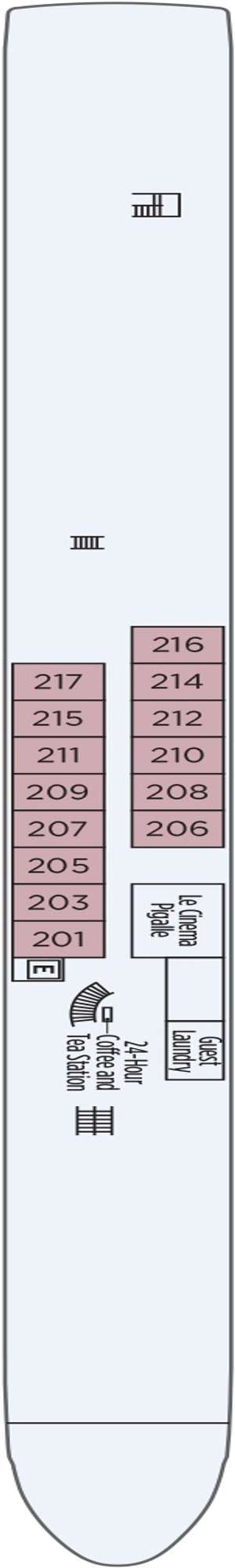 Deck plan for S.S. Antoinette