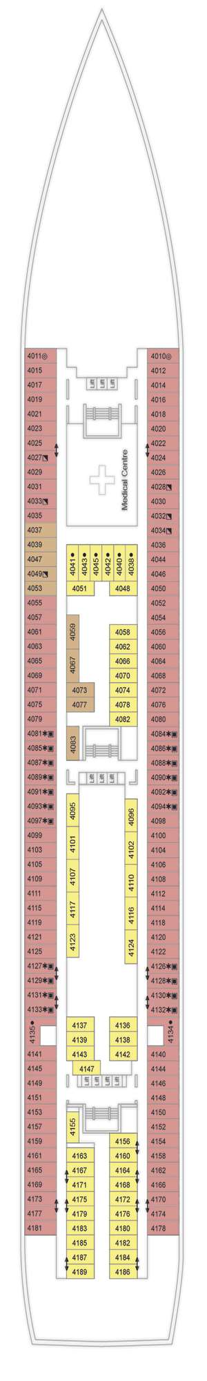 Deck plan for Marella Voyager