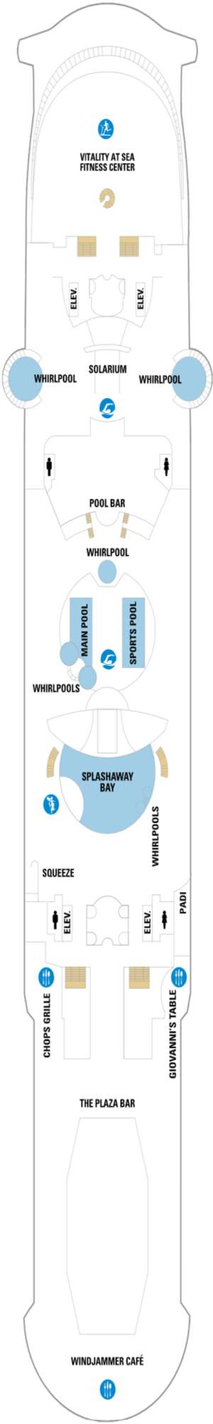 Deck plan for Liberty of the Seas