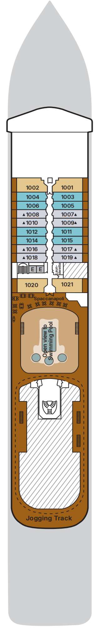 Deck plan for Silver Spirit