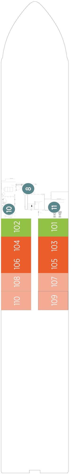 Deck plan for Emerald Radiance