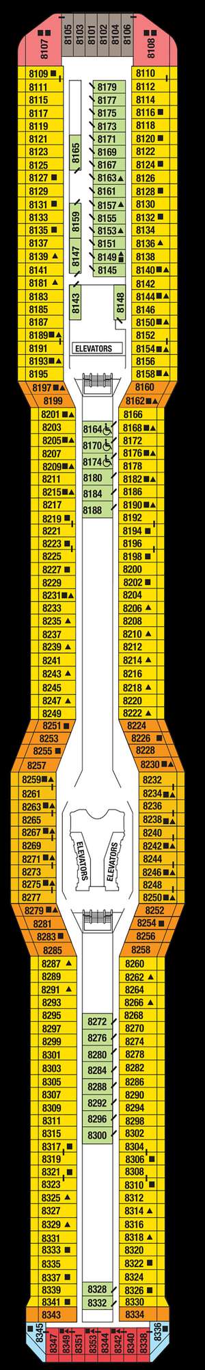 Deck plan for Celebrity Solstice