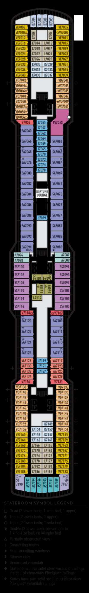 Deck plan for Rotterdam