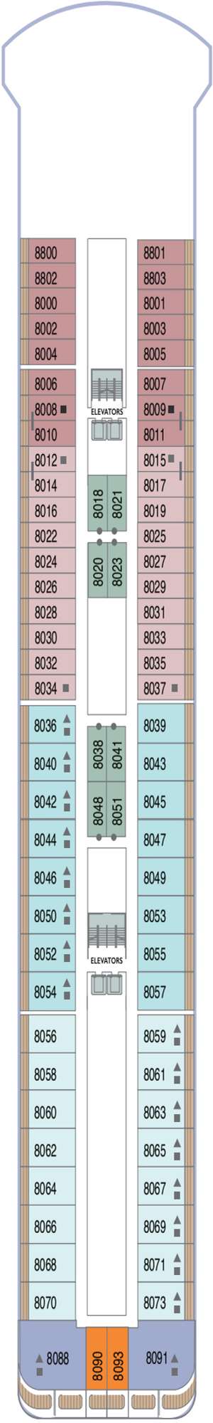 Deck plan for Azamara Quest