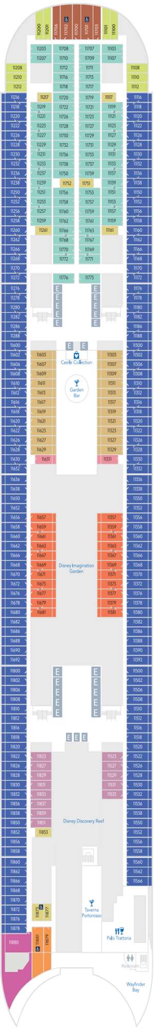 Deck plan for Disney Adventure