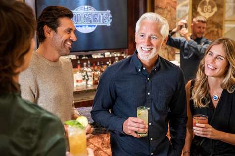 Image related to guests in good spirits bar