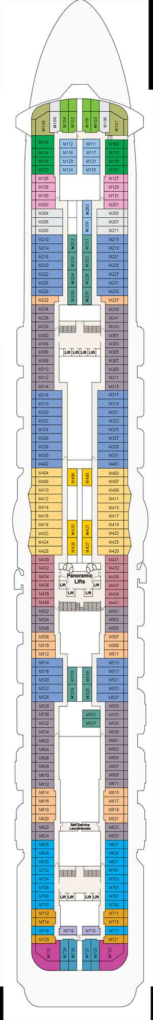 Deck plan for Majestic Princess