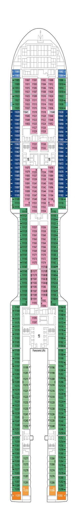 Deck plan for MSC World America
