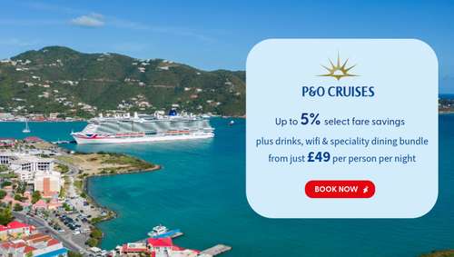 P&O select fare - IGLU promotional banner