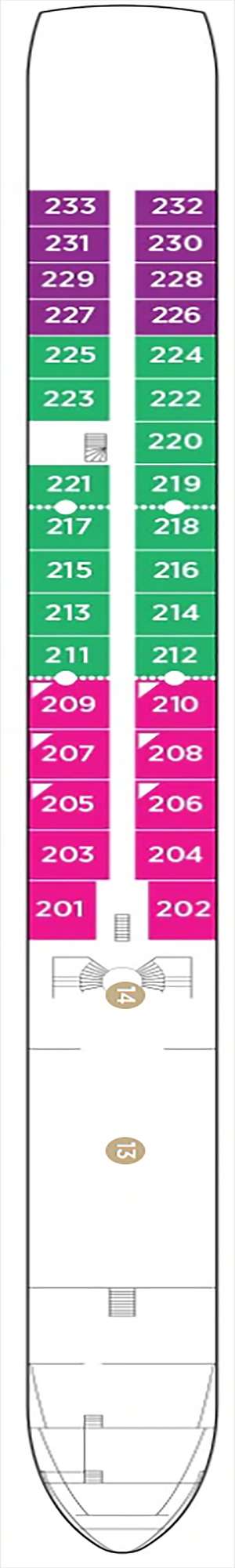 Deck plan for AmaMora