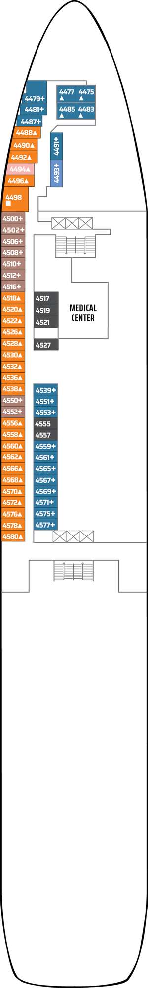 Deck plan for Norwegian Spirit