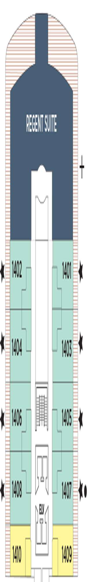 Deck plan for Regent Seven Seas Explorer