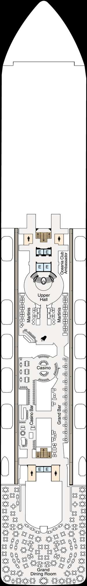 Deck plan for Oceania Riviera