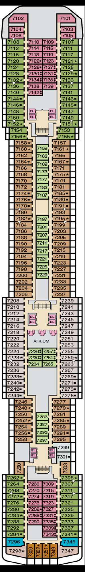 Deck plan for Carnival Legend