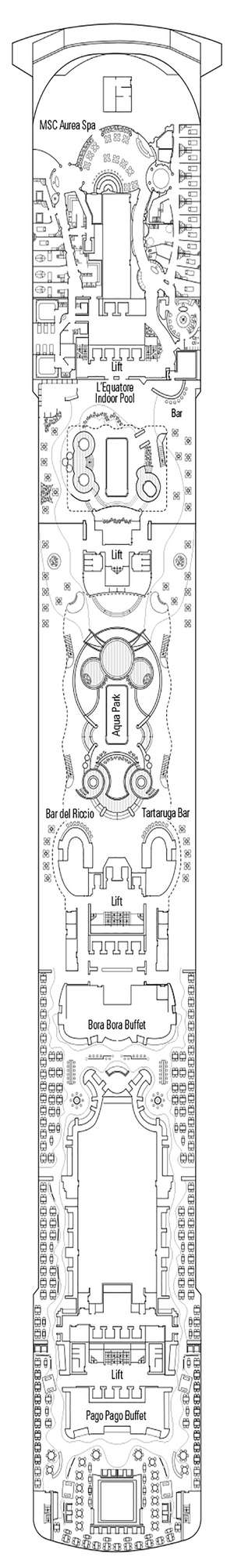 Deck plan for MSC Splendida