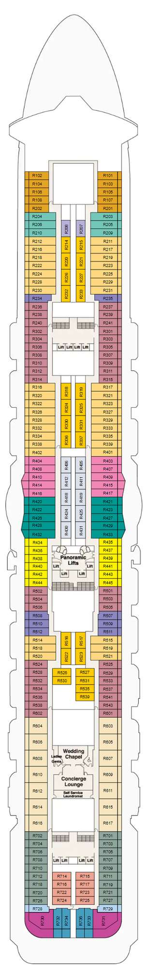 Deck plan for Regal Princess