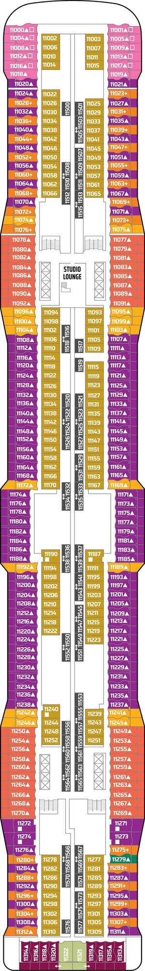 Deck plan for Norwegian Epic