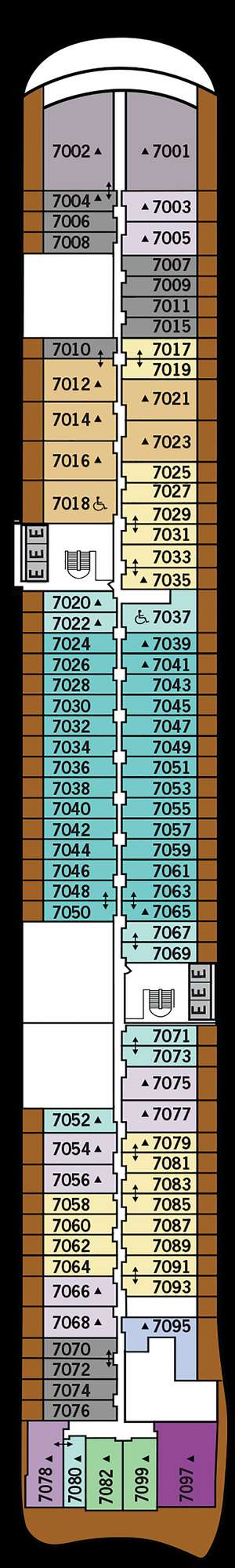 Deck plan for Silver Nova