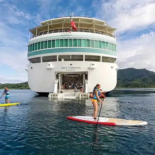 MS PAUL GAUGUIN marina platform