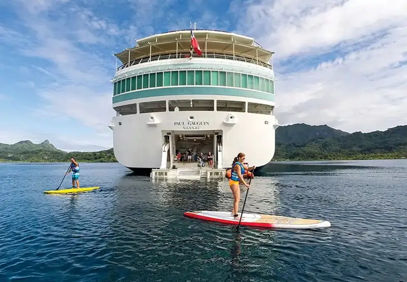 MS PAUL GAUGUIN marina platform