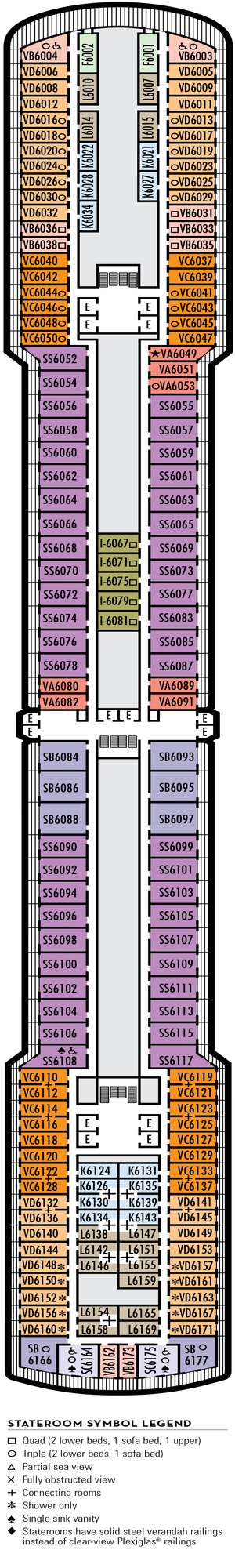 Deck plan for Westerdam