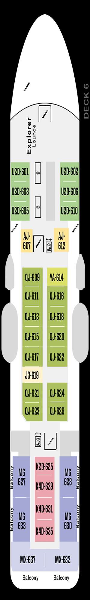 Deck plan for MS Spitsbergen