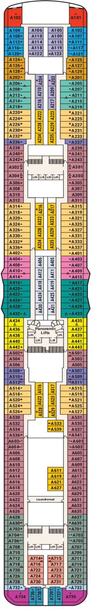 Deck plan for Regal Princess